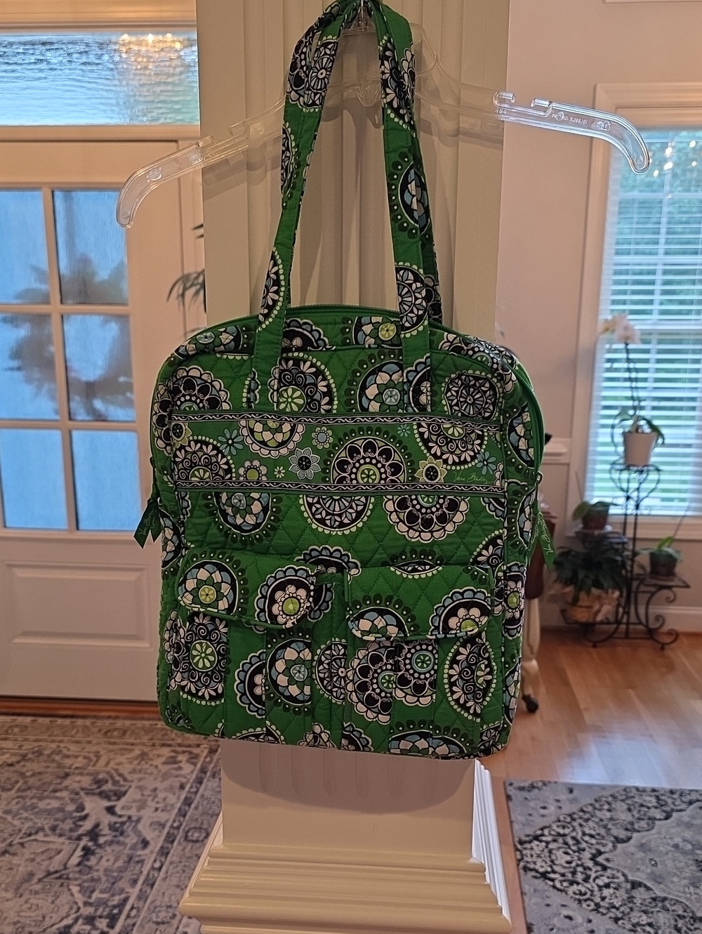 Vera Bradley Retired Rare Cupcakes Green Tote/shoulder Bag